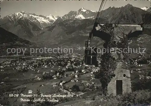 Merano Suedtirol Seilbahn Hafling Kat. Merano