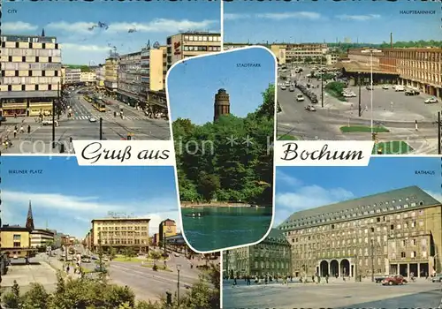 Bochum Rathaus Hauptbahnhof Berliner Platz  Kat. Bochum