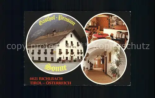 Bichlbach Gasthaus Sonne Kat. Bichlbach