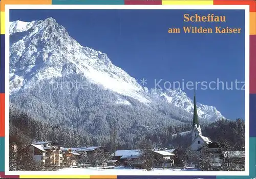 Scheffau Wilden Kaiser Kirche Kat. Scheffau am Wilden Kaiser