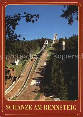 Oberhof Thueringen Schanze am Rennsteig Kat. Oberhof Thueringen