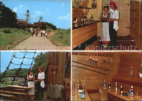 Sassnitz Ostseebad Ruegen Piratenschiff Kajuete Kat. Sassnitz