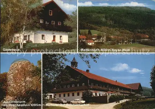 Rettenbach Sankt Englmar Gaestehaus Hirschenstein Aussichtsturm Kurhotel Gut Schmelmerhof Kat. Sankt Englmar