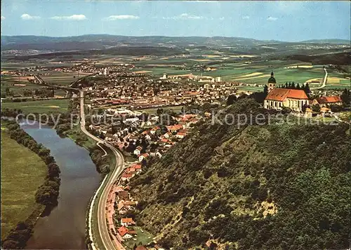 Oberalteich Klosterhotel Klosterstueberl Mariandl Fliegeraufnahme Kat. Bogen