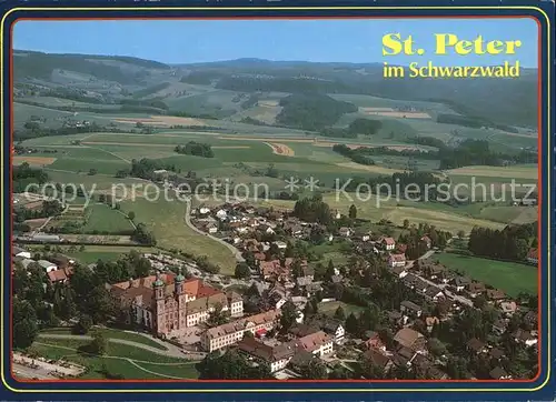 St Peter Schwarzwald Fliegeraufnahme Kat. St. Peter