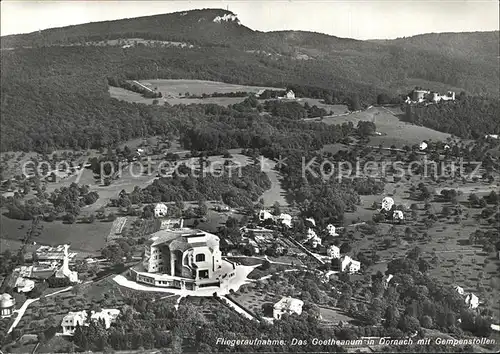 Dornach SO Goetheanum mit Gempenstollen Fliegeraufnahme Kat. Dornach