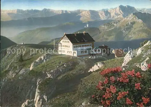 Rotwandhaus mit Rofan und Guffert Fliegeraufnahme Kat. Schliersee