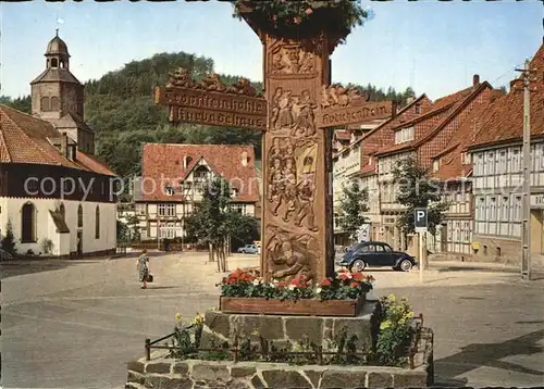 Bad Grund Marktplatz Kat. Bad Grund (Harz)