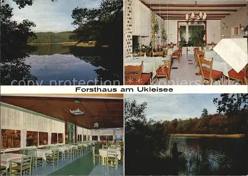 Sielbeck Holsteinische Schweiz Forsthaus am Ukleisee Spesieraum  Kat. Eutin