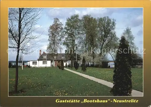 Neustrelitz Gaststaette Bootshaus Kat. Neustrelitz
