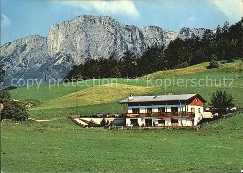 Oberau Berchtesgaden Gaestehaus Waldmoos Kat. Berchtesgaden