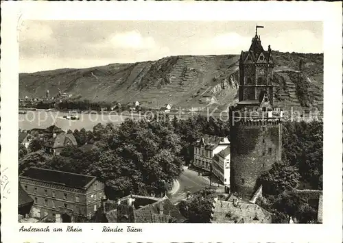 Andernach Rhein Runder Turm Kat. Andernach