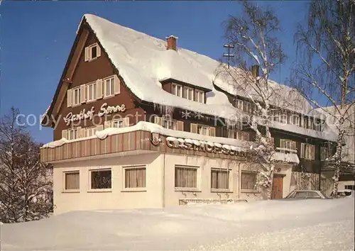 Aach Dornstetten Gasthof Pension Sonne Kat. Dornstetten