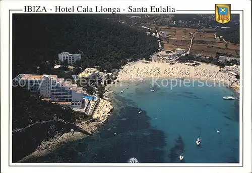 Santa Eulalia del Rio Fliegeraufnahme Hotel Cala Llonga Kat. Ibiza Islas Baleares