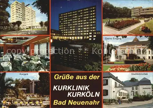 Bad Neuenahr Ahrweiler Kurpark Stadtbibiliothek Casino  Kat. Bad Neuenahr Ahrweiler