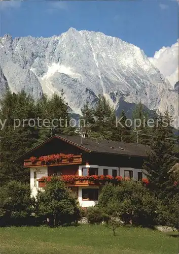 Obsteig Tirol Haus Kirchmair Kat. Obsteig