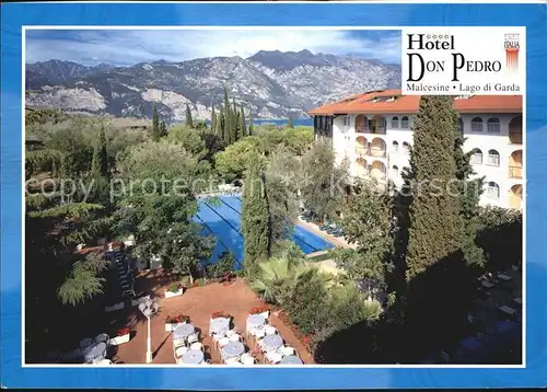 Malcesine Lago di Garda Hotel Don Pedro mit Pool Kat. Malcesine