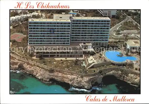 Calas de Mallorca Fliegeraufnahme Hotel Los Chihuahuas Kat. Mallorca