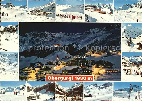 Obergurgl Soelden Tirol Skipisten Panorama Skilift Teilansicht Kat. Soelden oetztal