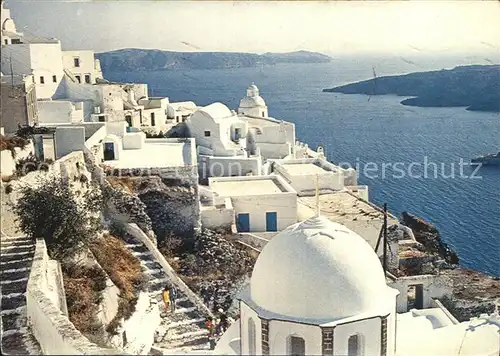 Santorin Thira Thera Teilansicht Kat. 