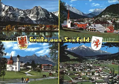 Seefeld Tirol Panorama Teilansicht  Kat. Seefeld in Tirol