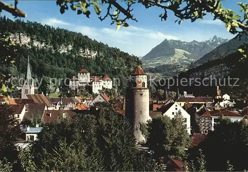 Feldkirch Vorarlberg Schattenburg und Katzenturm Kat. Feldkirch