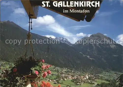St Gallenkirch Vorarlberg Fliegeraufnahme Kat. St. Gallenkirch