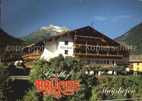 Mayrhofen Zillertal Gasthaus Bruecke Kat. Mayrhofen