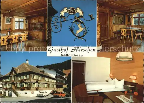 Bezau Vorarlberg Gasthof Hirschen Speiseraum Doppelzimmer Kat. Bezau