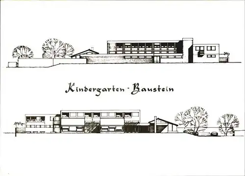 Hochdorf Breisgau Kindergarten Baustein Kat. Freiburg im Breisgau