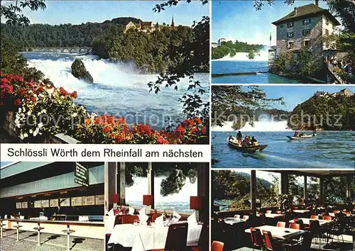 Neuhausen Rheinfall Schloessli Woerth Kat. Schaffhausen