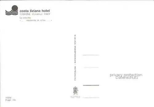 Crotone Costa Tiziana Hotel Kat. Crotone