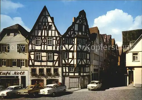 Limburg Lahn Bischofsplatz Fachwerkhaeuser Kat. Limburg a.d. Lahn