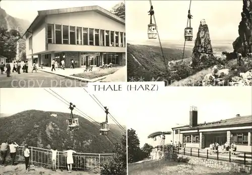 Thale Harz Personenschwebebahn Berggaststaette Kat. Thale