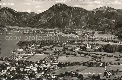 Bad Wiessee am Tegernsee Fliegeraufnahme Kat. Bad Wiessee