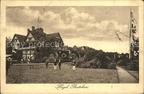 Essen Ruhr Huegel Bootshaus  Kat. Essen