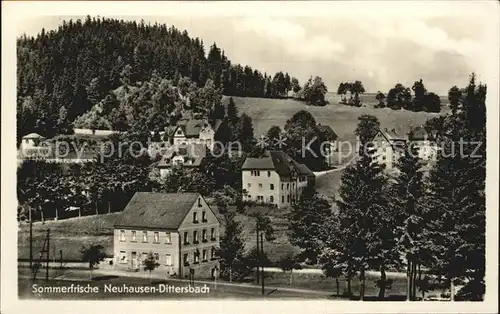 Dittersbach Erzgebirge Teilansicht 