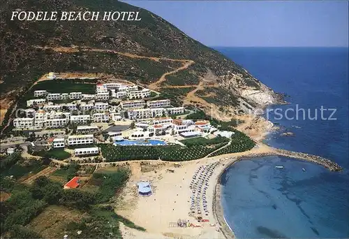 Heraklion Iraklio Fodele Beach Hotel Strand Kueste Fliegeraufnahme Kat. Insel Kreta