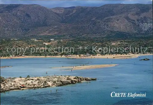 Elafonissi Fliegeraufnahme Kat. Insel Kreta