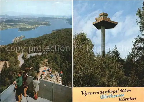 Woerthersee Aussichtsturm Pyramidenkogel Kat. Oesterreich