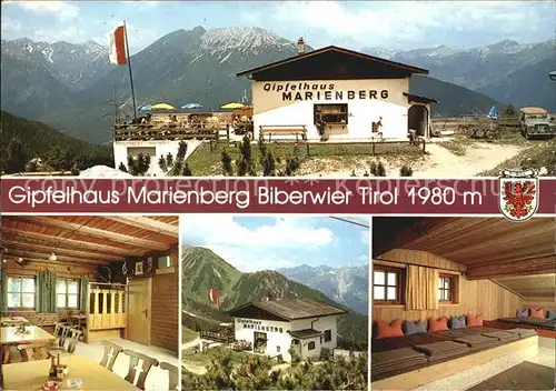 Biberwier Tirol Gipfelhaus Marienberg Kat. Biberwier