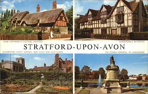 Stratford Upon Avon Anne Hathaways Cottage Shottery Chapel Kat. Grossbritannien