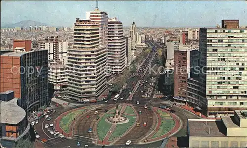 Mexico City Glorieta Cristobal Colon Paseo de la Reforma Kat. Mexico