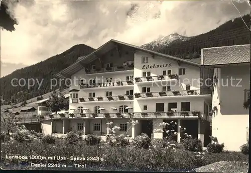 Lermoos Tirol Ups Spitze Hotel Edelweiss  Kat. Lermoos