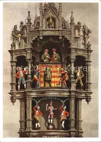 Muenchen Rathausturm Glockenspiel  Kat. Muenchen