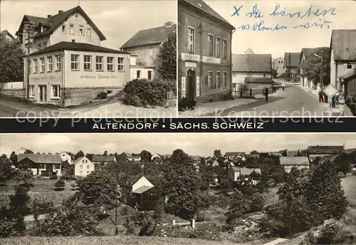 Altendorf Bad Schandau Gasthaus Heiterer Blick Erbgericht Kat. Bad Schandau