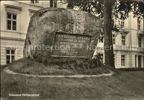 Heiligendamm Ostseebad Denkmal Friederich Franz 1793 Kat. Bad Doberan