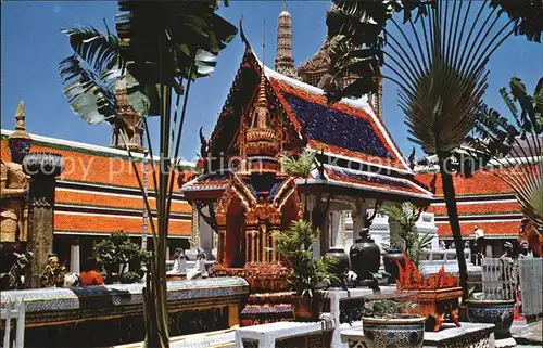 Thailand Inside the grounds of Wat Phra Keo Emerald Buddha Temple Kat. Thailand