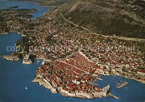 Dubrovnik Ragusa Fliegeraufnahme Kat. Dubrovnik