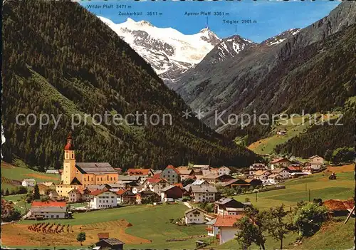 Neustift Stubaital Tirol Zuckerhuetli Kat. Neustift im Stubaital